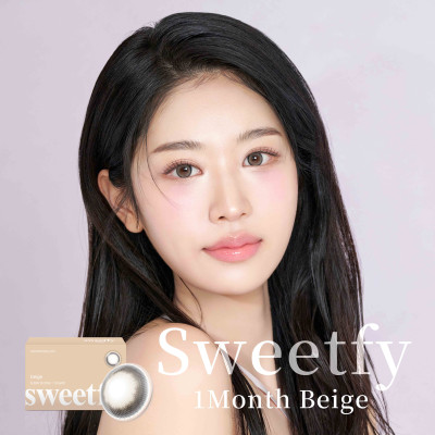 LensVery 1Month – Sweetfy Beige 月拋 2片裝